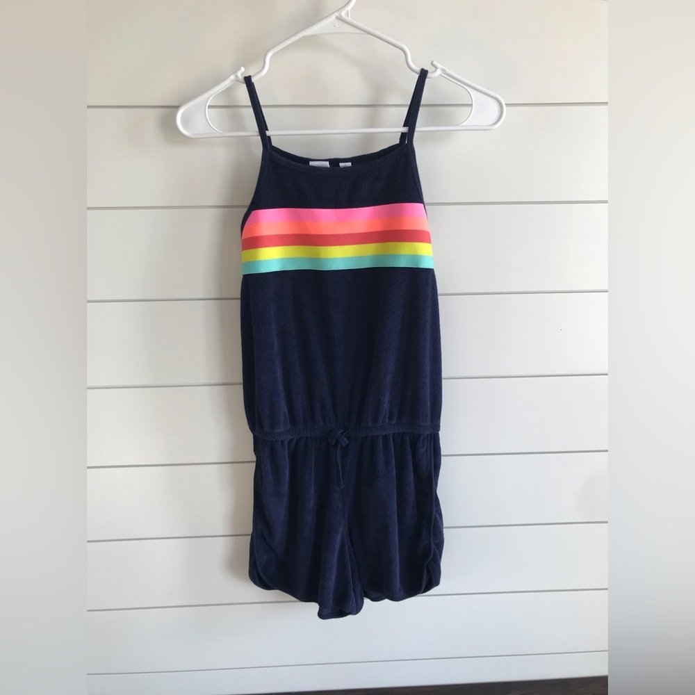 Girls Rainbow Romper
